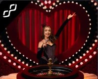 Cabaret Roulette glamorous live table with elegant dealer