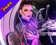 Galaxy Roulette futuristic live table with space-themed design