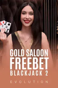Gold Saloon Freebet Blackjack 2 live casino game