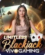 Limitless Blackjack live casino game by Vivo Gaming