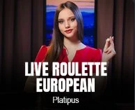 Live Roulette European table with professional croupier