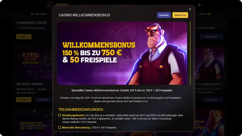 Freispielbonus bei einem Casino ohne frühe Identitätsprüfung für deutsche Spieler