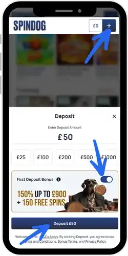 Start playing at Spindog Casino UK